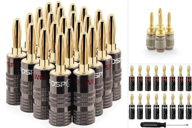 Detailed view of Best 24k Gold Banana Plugs