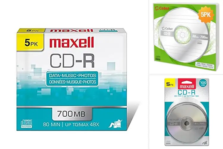 Detailed view of Best 5-Pack CDs: Clear Audio, Durable Cases & Storage