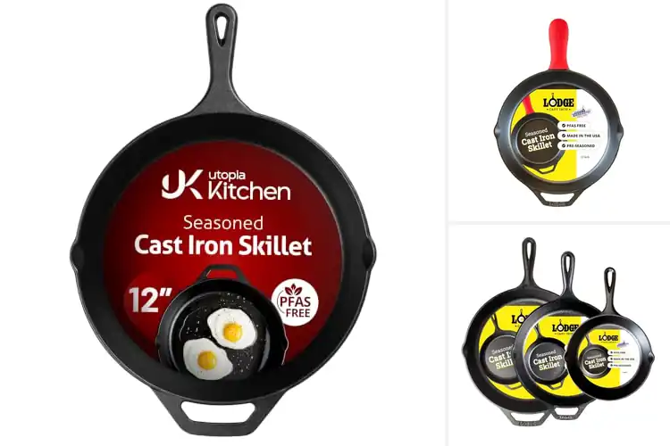 Detailed view of Best Cast Iron Skillets for Effortless Cooking