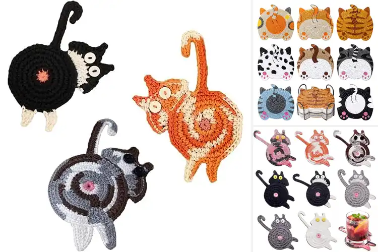 Detailed view of Best Cat Butt Coasters