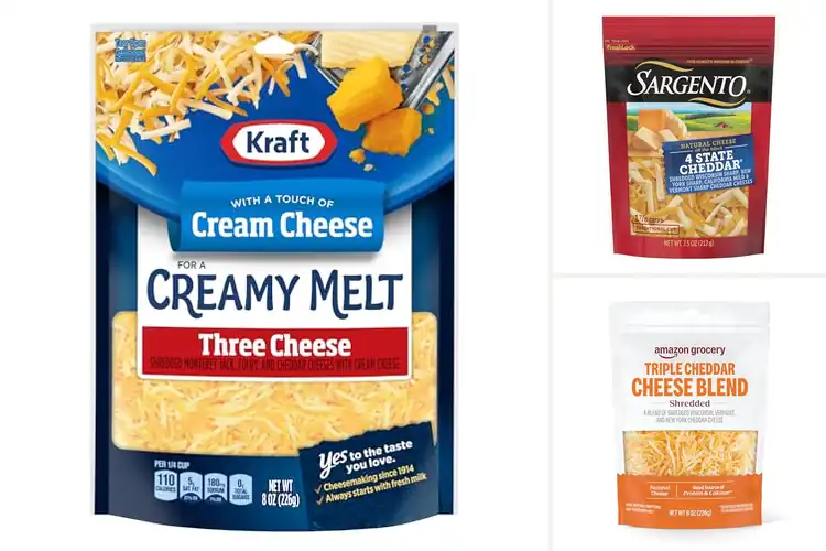 Detailed view of Best Creamy Shredded Cheeses