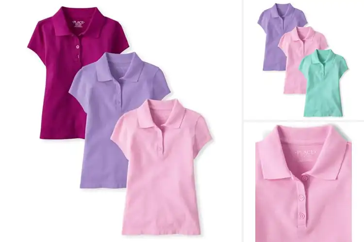Detailed view of Best Girls’ Polo Multipacks