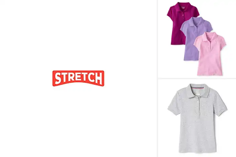 Detailed view of Best Girls’ Short Sleeve Polos