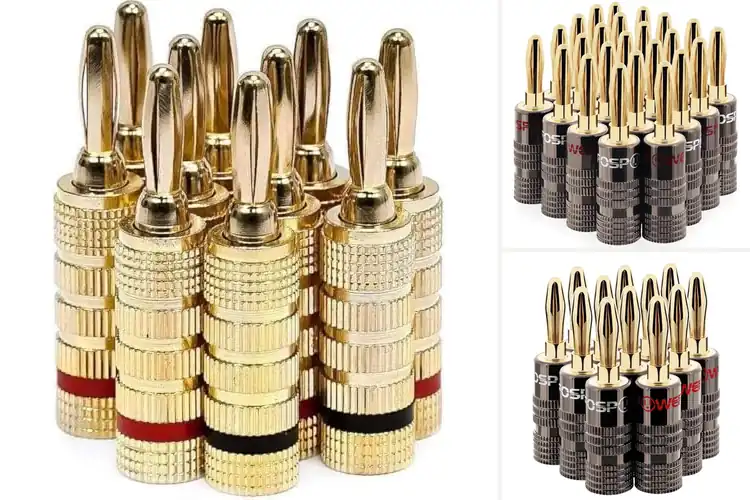 Detailed view of Best Gold Plated Banana Plugs for Crystal Clear Sound
