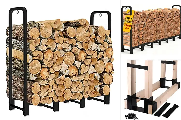 Detailed view of Best Metal Fireplace Log Racks