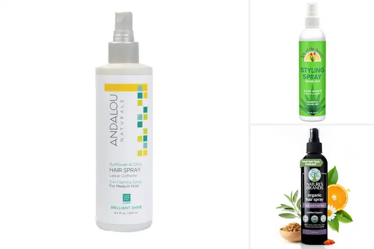 Detailed view of Best Natural Hair Sprays for Shine & Volume