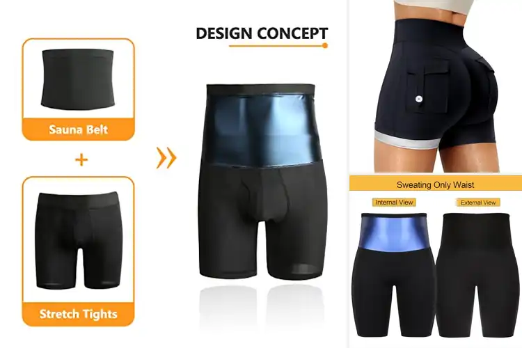 Detailed view of Best Sauna Shorts: Sweat More, Comfortably