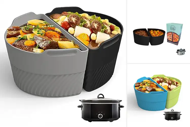 Detailed view of Best Silicone Crockpot Dividers: Cook Two Meals Effortlessly