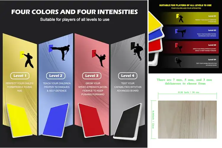 Detailed view of Best Taekwondo Boards for Training Success