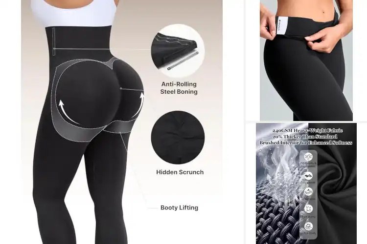 Detailed view of Best Tummy Control Leggings: Smooth & Shaped All Day